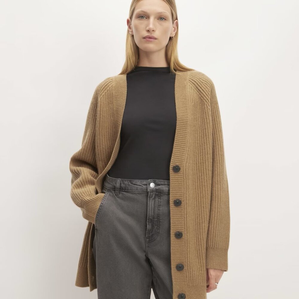 Everlane The Felted Merino Cocoon Cardigan